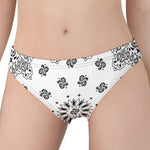 White Paisley Bandana Print Women's Panties