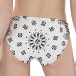 White Paisley Bandana Print Women's Panties