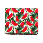 White Palm Leaf Watermelon Pattern Print Bifold Wallet