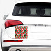 White Palm Leaf Watermelon Pattern Print Car Sticker
