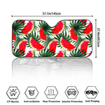White Palm Leaf Watermelon Pattern Print Car Windshield Sun Shade