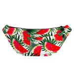 White Palm Leaf Watermelon Pattern Print Fanny Pack