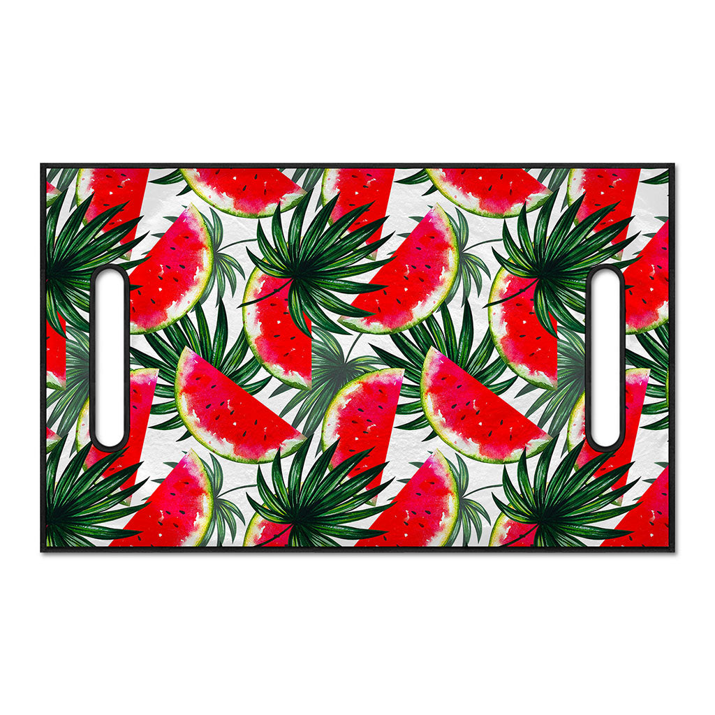 White Palm Leaf Watermelon Pattern Print Golf Cart Seat Cover