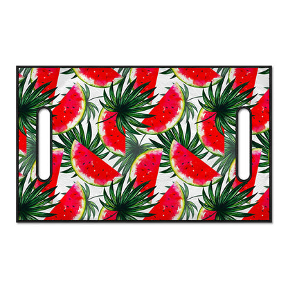 White Palm Leaf Watermelon Pattern Print Golf Cart Seat Cover