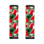 White Palm Leaf Watermelon Pattern Print Handle Covers