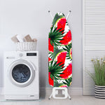 White Palm Leaf Watermelon Pattern Print Ironing Board Cover