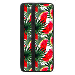 White Palm Leaf Watermelon Pattern Print Refrigerator Handle Covers