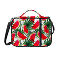 White Palm Leaf Watermelon Pattern Print Shoulder Strap Bible Bag