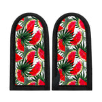 White Palm Leaf Watermelon Pattern Print Skillet Handle Cover