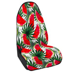White Palm Leaf Watermelon Pattern Print Waterproof Car Seat Cover