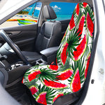 White Palm Leaf Watermelon Pattern Print Waterproof Car Seat Cover