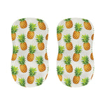 White Pineapple Pattern Print Bar Stool Covers