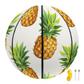 White Pineapple Pattern Print Basketball