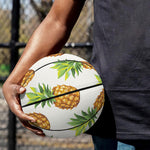 White Pineapple Pattern Print Basketball