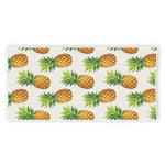 White Pineapple Pattern Print Beach Towel