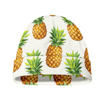 White Pineapple Pattern Print Beanie