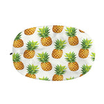 White Pineapple Pattern Print Car Side Mirror Covers