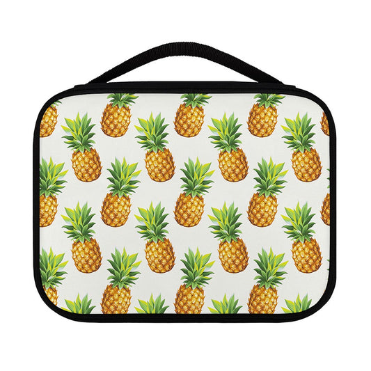 White Pineapple Pattern Print Classic Bible Case