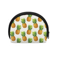 White Pineapple Pattern Print Coin Purse