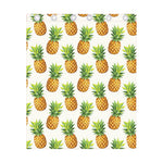White Pineapple Pattern Print Curtain