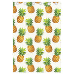 White Pineapple Pattern Print Curtain