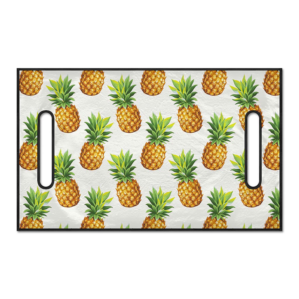 White Pineapple Pattern Print Golf Cart Seat Cover