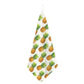 White Pineapple Pattern Print Hand Towel