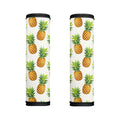 White Pineapple Pattern Print Handle Covers