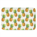 White Pineapple Pattern Print Indoor Door Mat