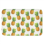 White Pineapple Pattern Print Indoor Door Mat