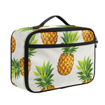 White Pineapple Pattern Print Portable Lunch Bag