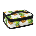 White Pineapple Pattern Print Small Lunch Bag