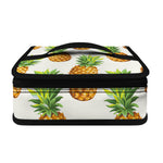White Pineapple Pattern Print Small Lunch Bag
