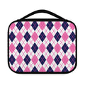 White Pink And Blue Argyle Pattern Print Classic Bible Case