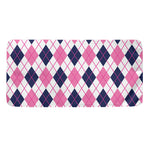 White Pink And Blue Argyle Pattern Print Towel