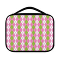 White Pink And Green Argyle Print Classic Bible Case