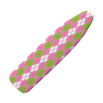 White Pink And Green Argyle Print Ironing Board Cover