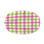 White Pink And Green Buffalo Plaid Print Car Side Mirror Covers