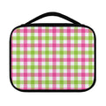 White Pink And Green Buffalo Plaid Print Classic Bible Case
