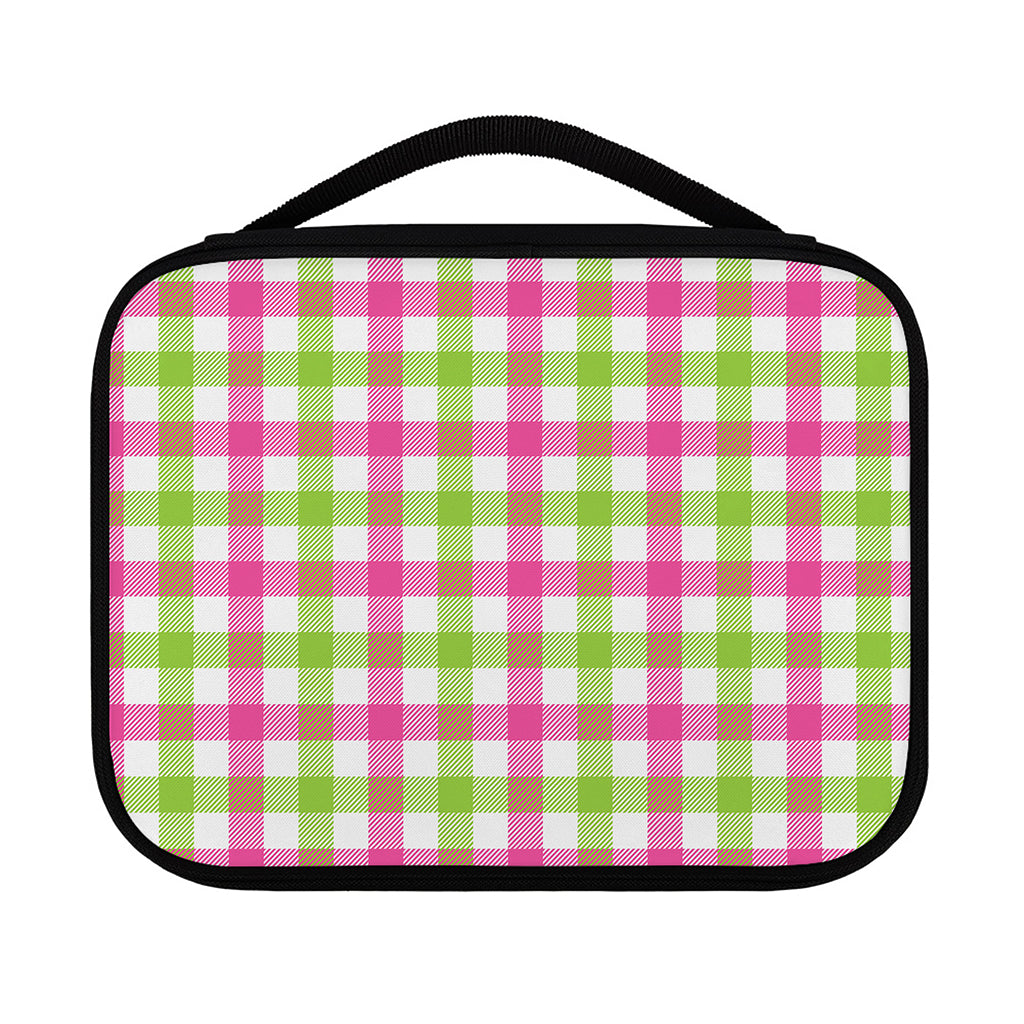 White Pink And Green Buffalo Plaid Print Classic Bible Case