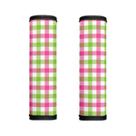 White Pink And Green Buffalo Plaid Print Handle Covers