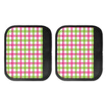 White Pink And Green Buffalo Plaid Print Handle Covers
