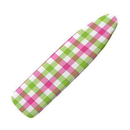 White Pink And Green Buffalo Plaid Print Ironing Board Cover