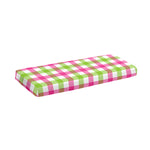 White Pink And Green Buffalo Plaid Print Piano Keyboard Cover