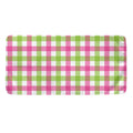White Pink And Green Buffalo Plaid Print Towel