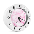 White Pink Marble Print Alarm Clock