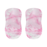 White Pink Marble Print Bar Stool Covers