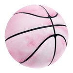 White Pink Marble Print Basketball