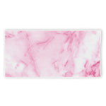 White Pink Marble Print Beach Towel