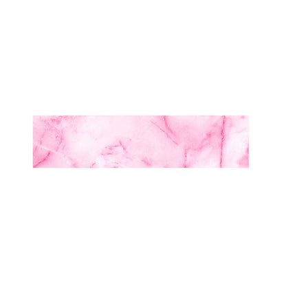 White Pink Marble Print Bed Runner
